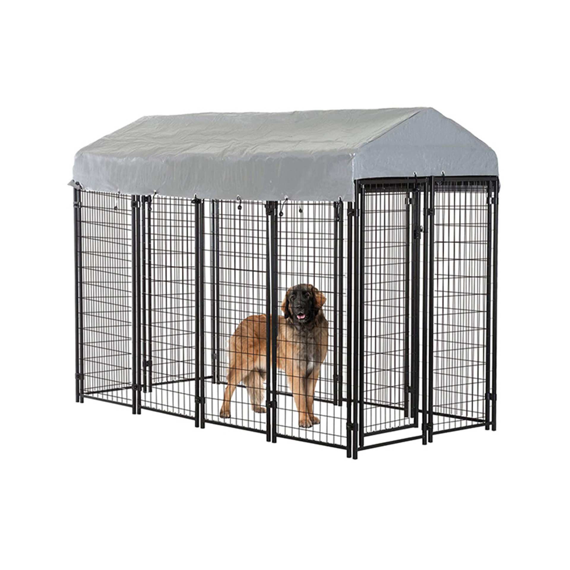 Keluli Dikimpal Wire Mesh Dog Kennel Outdoor02
