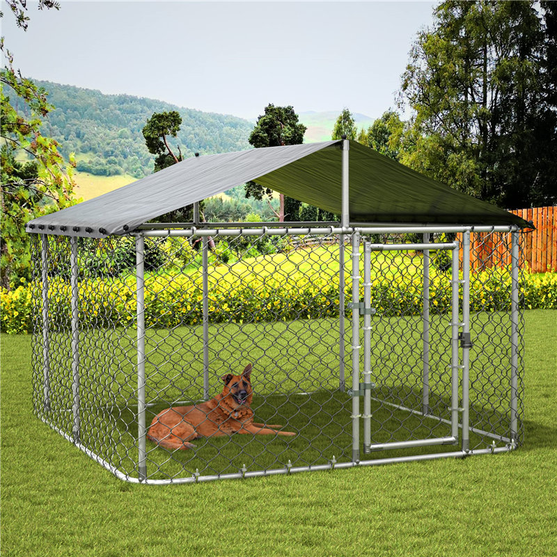 Wholesale Outdoor Large Iron Fence Chain Link Dog Kennel2